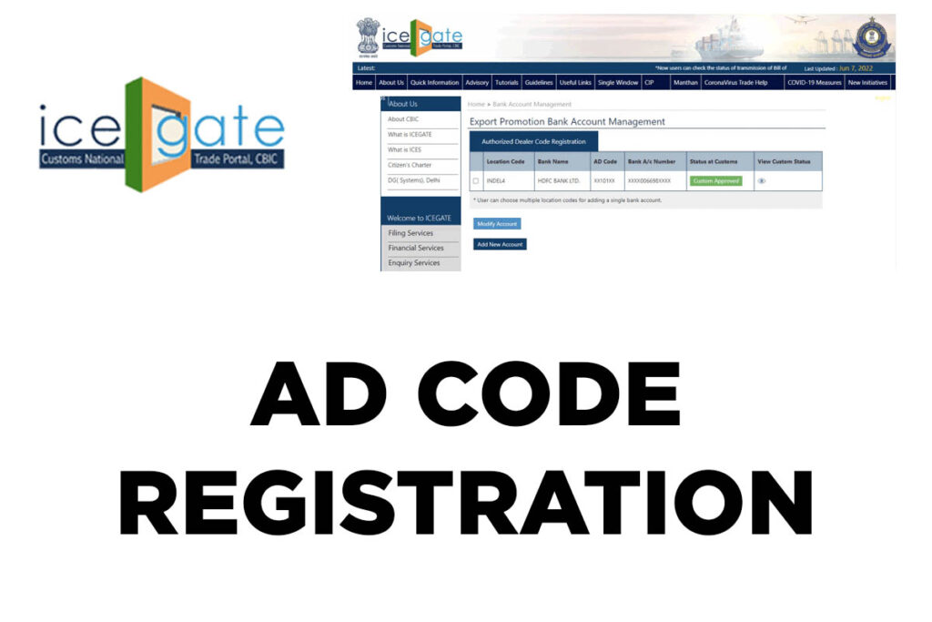 AD Code Registration Online